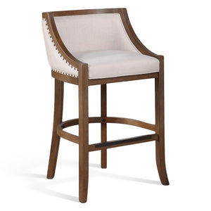 American Woodcrafters Houston Wood Frame Stool Warm Brown