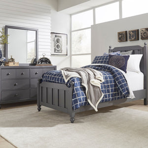Liberty Furniture Cottage View Dark Gray 6-Drawer Dresser with Wood Knob Hardware
