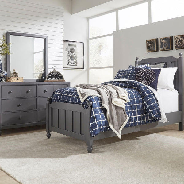 Liberty Furniture Cottage View Dark Gray 6-Drawer Dresser with Wood Knob Hardware