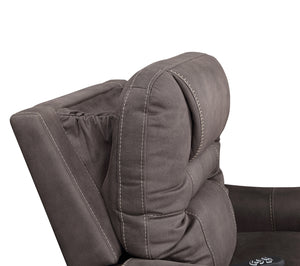 Steve Silver Brisbane Fabric Power Lift Chair With 3-Zone Heat In Neutral Stone