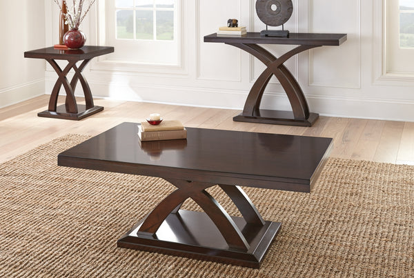 Steve Silver Jocelyn Sofa Table In Espresso Cherry