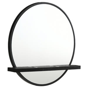 Coaster Arini 2-Piece Makeup Vanity Table & Mirror Set Black