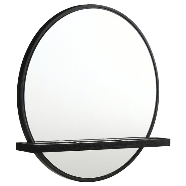 Coaster Arini 2-Piece Makeup Vanity Table & Mirror Set Black