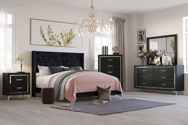 New Classic Huxley Full Complete Bed in Black