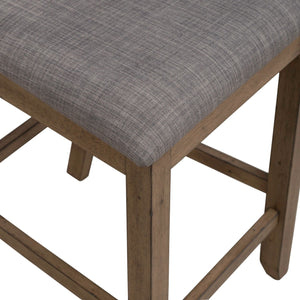 Liberty Furniture Brook Bay Sandstone Slat Back Upholstered Counter Chair
