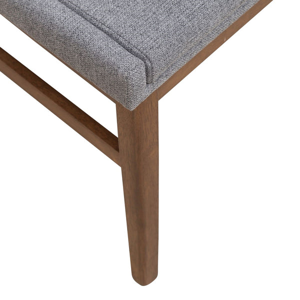 Liberty Furniture Space Savers Satin Walnut Upholstered Side Chair with Tapered Legs