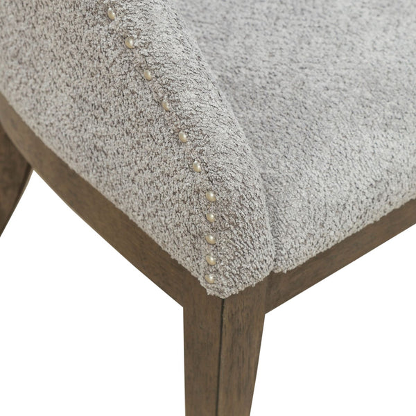 Liberty Furniture Cascade Falls Satin Espresso Upholstered Side Chair with Nail Head Trim