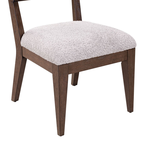 Liberty Furniture Cascade Falls Satin Espresso Panel Back Upholstered Side Chair