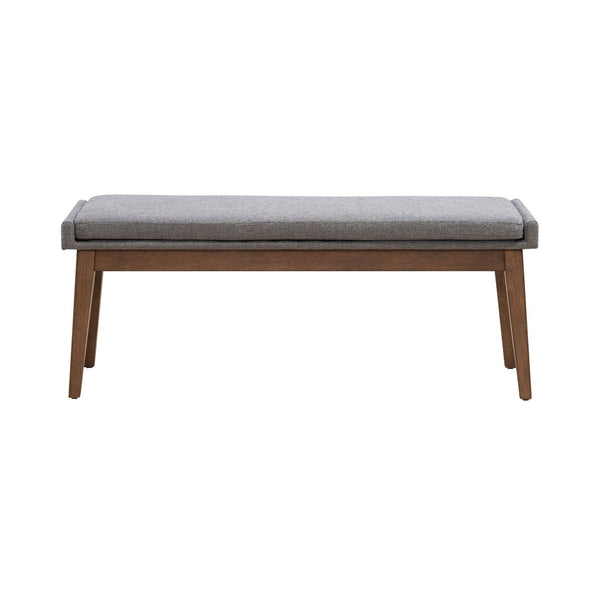 Liberty Furniture Space Savers Satin Walnut 6-Piece Casual Dining Leg Table, 4 Upholstered Side Chairs & Bench Set