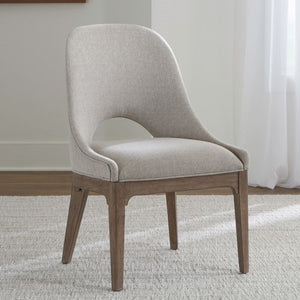 Liberty Furniture South Bend Burnished Clay 7-Piece Rectangular Leg Table & 6 Upholstered Side Chairs Set