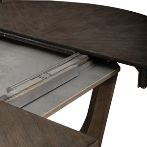 Liberty Furniture Cascade Falls Satin Espresso Pedestal Dining Table with Removable 18-Inch Leaf