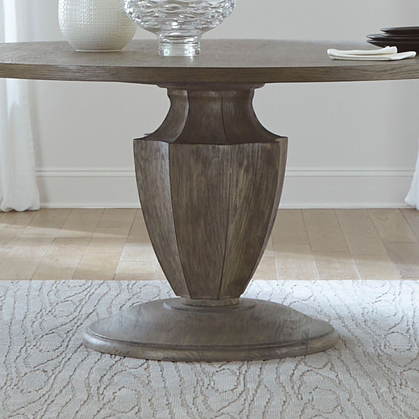 Liberty Furniture Westfield Havana Brown Casual Dining Pedestal Table