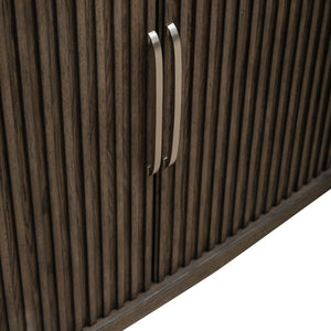 Liberty Furniture Cascade Falls Satin Espresso Buffet with Custom Satin Nickel Bar Pulls