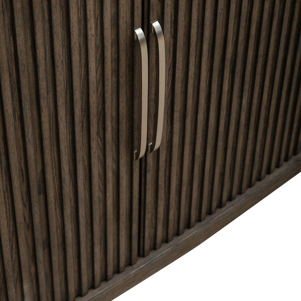 Liberty Furniture Cascade Falls Satin Espresso Buffet with Custom Satin Nickel Bar Pulls