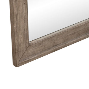 Liberty Furniture Avalon Burnished Beige Arched 1-Inch Beveled Edge Mirror