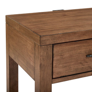 Liberty Furniture Shaker Lakes Harvest Brown Open Nightstand With Charging Station