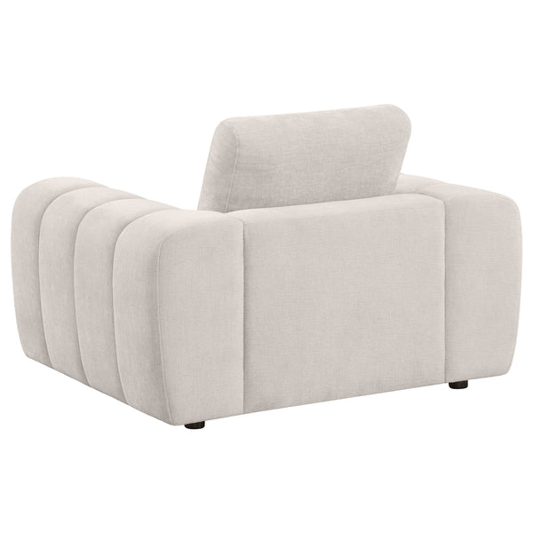 Coaster Burnett Chenille Upholstered Accent Chair Ivory