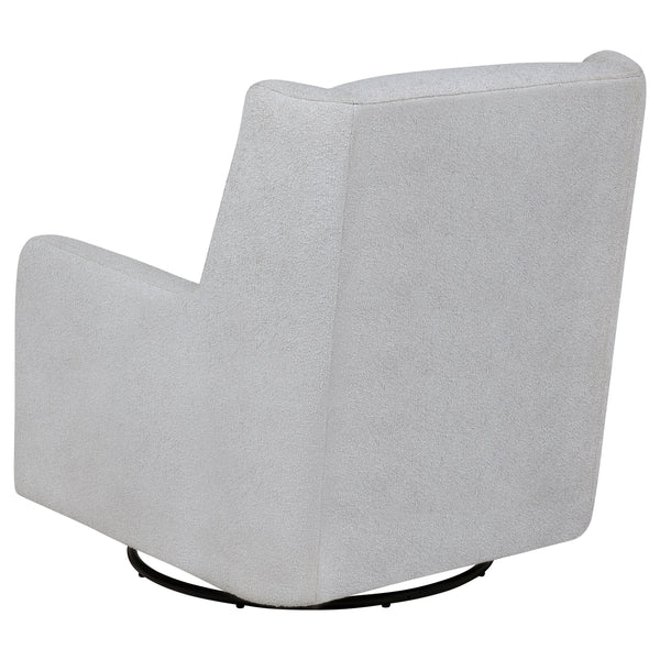 Coaster Serra Boucle Upholstered Swivel Glider Dove Grey