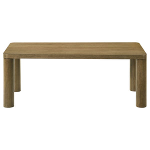Coaster Castlewood 2-Piece Cocktail Coffee Table Set Brown Oak