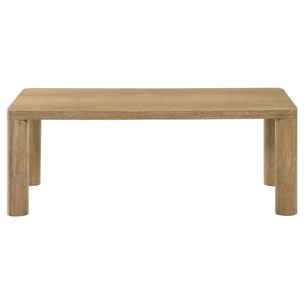 Coaster Castlewood 3-Piece Cocktail Coffee Table Set Washed Oak