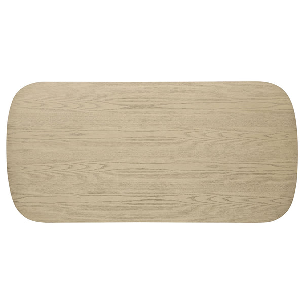 Coaster Kailani Coastal Rectangular Cocktail Coffee Table Beige Oak