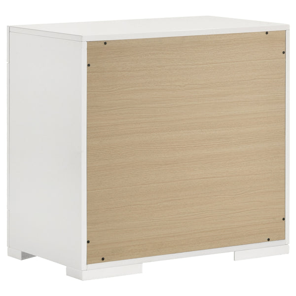 Coaster Ives 5-Piece Queen Bedroom Set White High Gloss