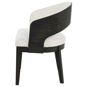 Coaster Leandro Upholstered Dining Arm Chair Cream