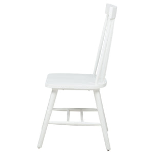 Coaster Andrews Windsor Spindle Back Dining Side Chair White