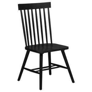 Coaster Andrews 5-Piece Round Dining Table Set Light Ash & Black