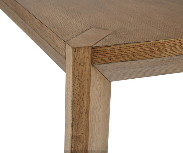 Coaster Bruner 72-Inch Rectangular Wood Dining Table Natural Brown