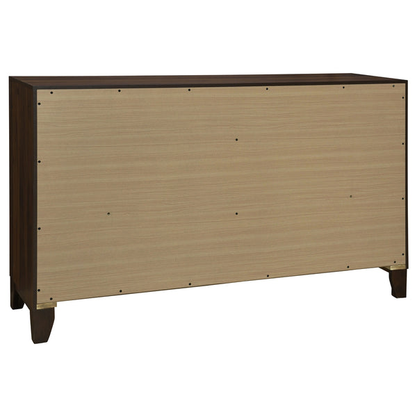 Coaster Welsley 6-Drawer Dresser Cabinet Walnut