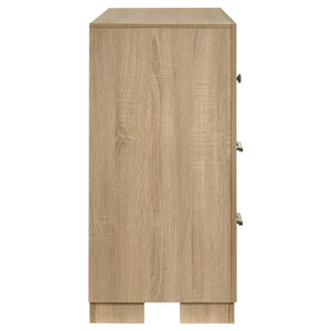 Coaster Arielle 6-Drawer Bedroom Dresser Cabinet Light Oak