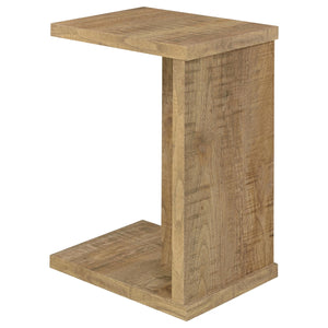 Coaster Clower Engineered Wood C-Shaped Sofa Side Table Mango