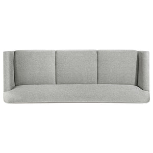 Coaster Vaughn 3-Piece Fabric Upholstered Flared Arm Sofa Set Grey
