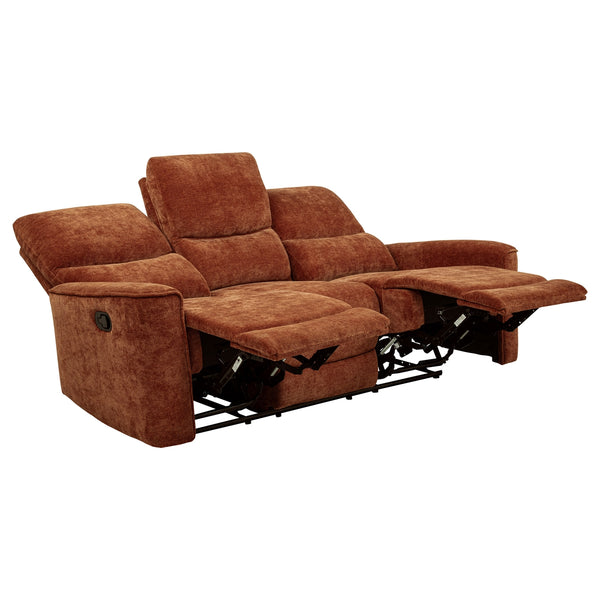 Coaster Navarro 2-Piece Upholstered Reclining Sofa Set Orange