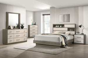 Coaster Fenwick Dresser Mirror Grey Oak