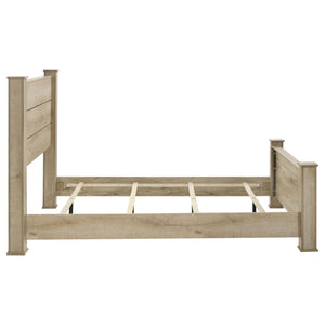 Coaster Oakglen 55-Inch Queen Panel Bed Weathered Oak