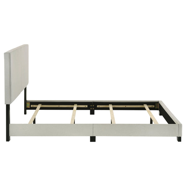 Coaster Dorian Fabric Upholstered Queen Panel Bed Cream