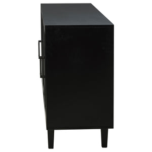 Coaster Middleton 4-Door Sideboard Server With Dual Drawers Black