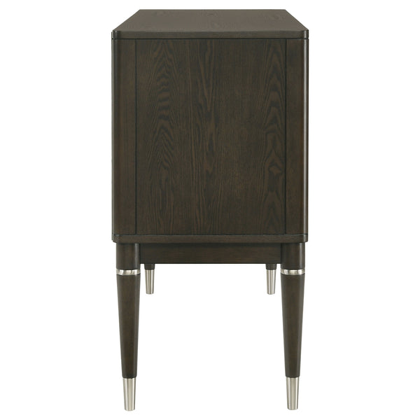 Coaster Reseda 4-Door Dining Sideboard Server With Shelves Ash Brown