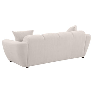 Coaster Destino Chenille Upholstered Splayed Arm Sofa Greige