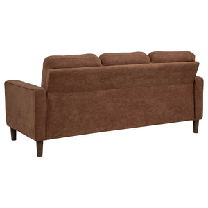 Coaster Bowen Ii Fabric Upholstered Track Arm Sofa Rust