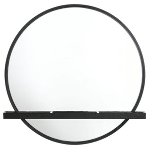 Coaster Arini 2-Piece Makeup Vanity Table & Mirror Set Black