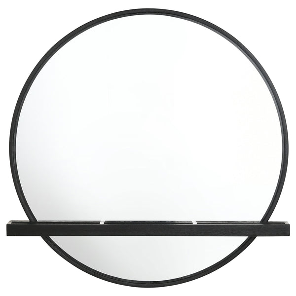 Coaster Arini 2-Piece Makeup Vanity Table & Mirror Set Black
