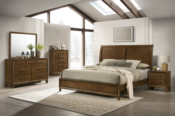 New Classic Ballard 5-Drawer Chest in Walnut