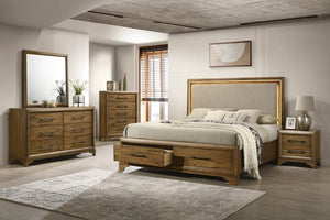 New Classic Talcott Queen Lighted Headboard in Honey