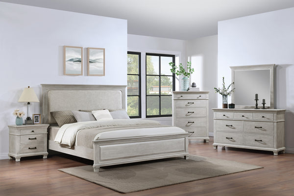 New Classic Silver Sands King/California King Panel Headboard in Gray