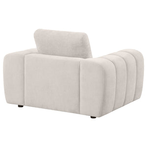 Coaster Burnett Chenille Upholstered Accent Chair Ivory