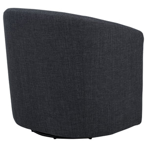 Coaster Mossbrook Fabric Upholstered Swivel Accent Chair Anthracite