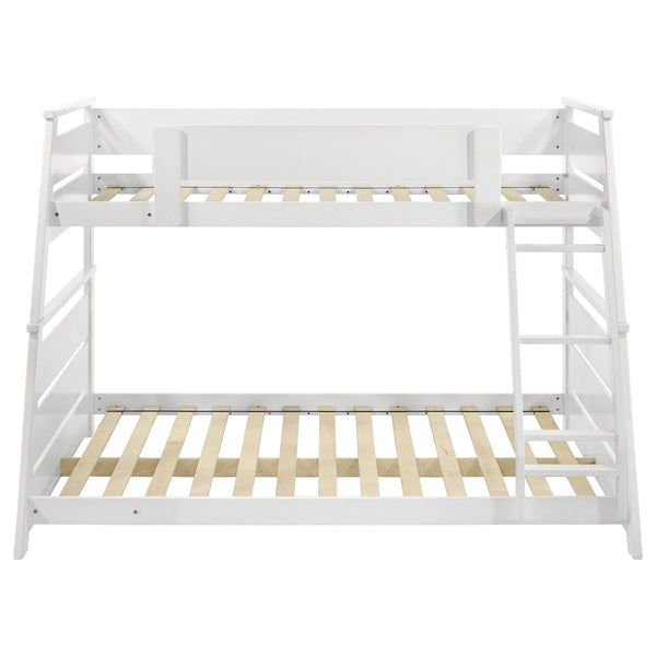 Coaster Holden Wood Veneer Twin Over Full Bunk Bed White